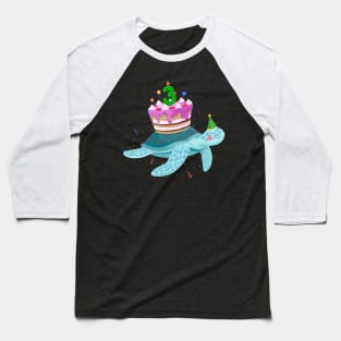 Turtle 3rd Birthday 3 Years Old Turtles Reptiles Testudines Baseball T-Shirt